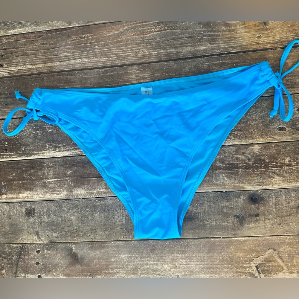 Solid Bright Blue XXL Bikini Side Tie NWOT unbranded Mix Match Summer Perfect